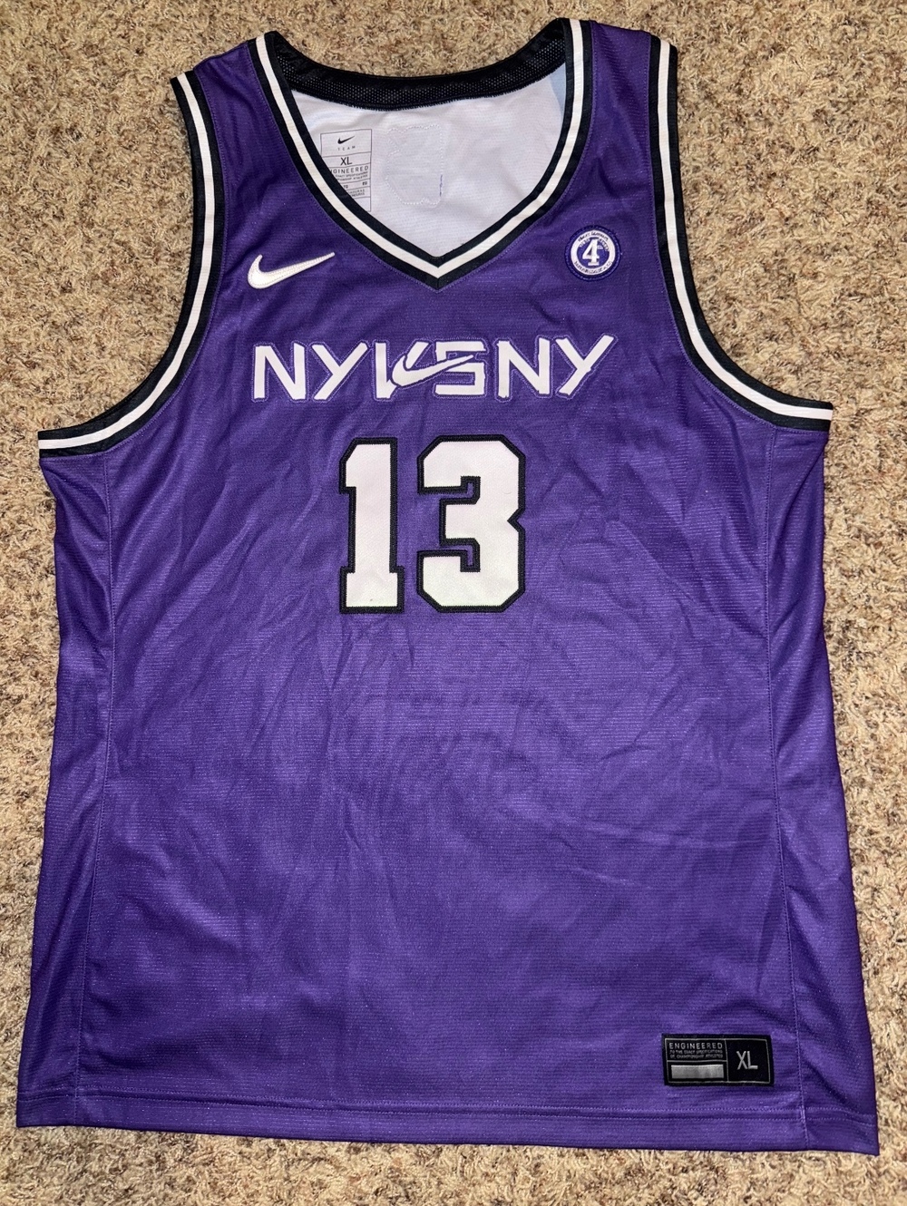 Nike Men’s NY Vs NY #13 West 4Th Street Team Issued Basketball Jersey Sample